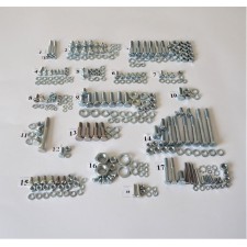 SPOJOVACÍ MATERIÁL MOTOCYKLU (BEZ MOTORU) - JAWA 350/354 - ZINKOVANÉ